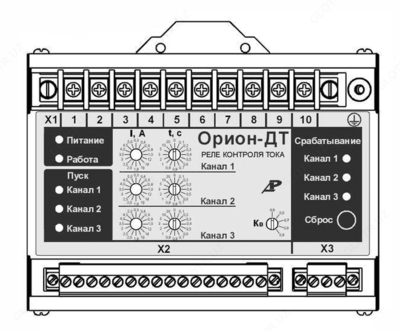 Орион-ДТ — микропроцессорное трехканальное реле контроля постоянного тока