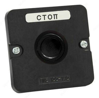 Пост кнопочный ПКЕ 112-1 У3 IP40 черн (пластик)