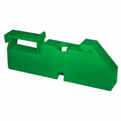 Изолятор на DIN-рейку зеленый.
