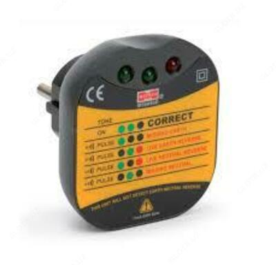MS6860D — тестер электрических розеток и заземления