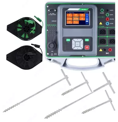 MI 3290 GX1 — анализатор заземления (комплект с двумя железными клещами и одними гибкими клещами)