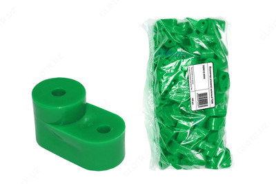 Изолятор угловой для нулевой шины ИУ101-10 зеленый DEKraft