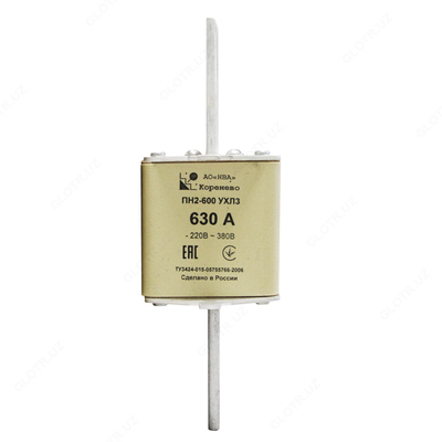 Плавкая вставка ПН2- 600/100А медь