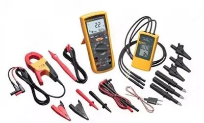 Fluke 1587/MDT FC — комплект мультиметр-мегаомметр c функцией беспроводной связи + токовые клещи + индикатор чередования фаз