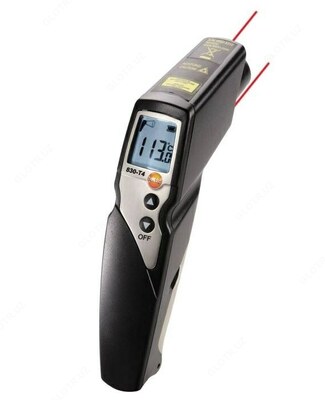 Testo 830-T4 — инфракрасный термометр с 2-х точечным лазерным целеуказателем (оптика 30:1)