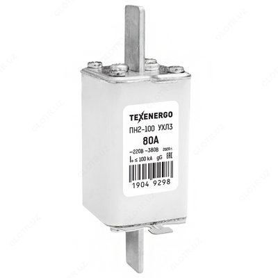 Плавкая вставка ПН 2 100/ 80 А медь