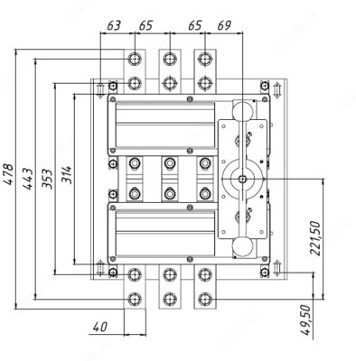 Выключатель-разъединитель ВНК-39-71130-32 УХЛ3