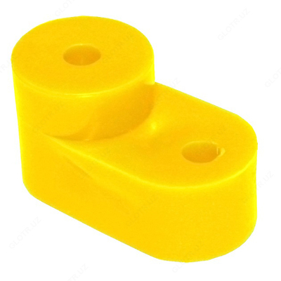 Изолятор угловой для "О" шины желтый