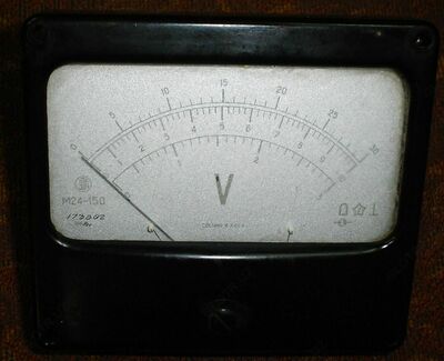 Aмпeрмeтр/вольтметр Ц427