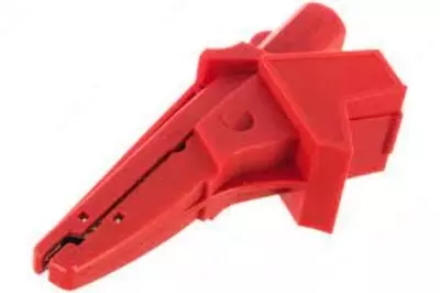 WAKRORE20K02 — зажим "крокодил" изолированный красный K02