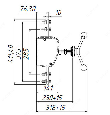 Выключатель-разъединитель ВНК-43-41130-32 УХЛ3 центр.