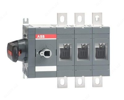 Рубильник OT400ES03K до 400А 3-полюсный бок. управление (в сборе)