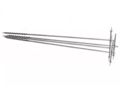 РЛПА.305177.004 — комплект штырей заземления из нержавеющей стали, длина 1 м, с сумкой, 4 шт.