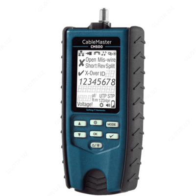CableMaster 500 — тестер витой пары RJ45/12/11 и коаксиального кабеля (с определением длины)