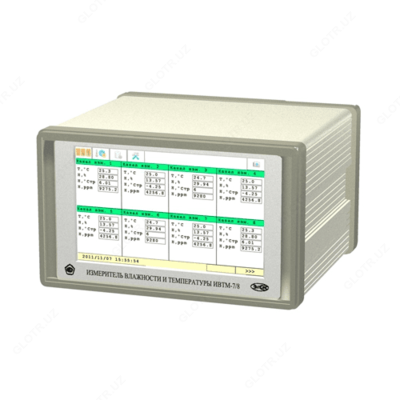 ИВТМ-7/8-T("7) — восьмиканальный стационарный измеритель-регулятор влажности и температуры c цветным сенсорным дисплеем 7 дюймов