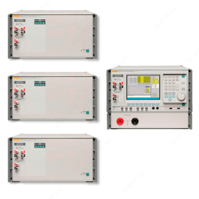 Fluke 6145A — четырехфазная система (один основной эталон Fluke 6105A и три вспомогательных эталона Fluke 6106A)