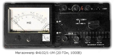 ﻿Мегaомeтp Ф 4101