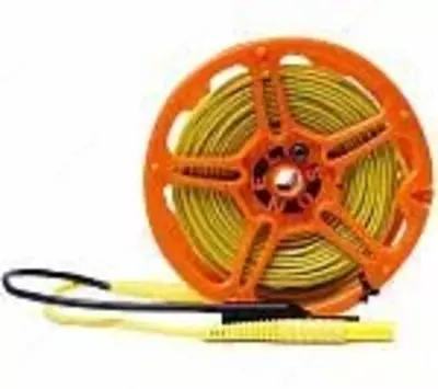 WAPRZ075YEBBSZ — провод измерительный 75м на катушке с разъёмами "банан" желтый