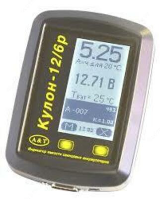 Кулон-12/6р — индикатор емкости свинцовых аккумуляторов