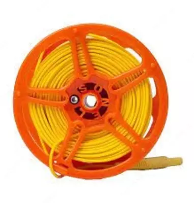 WAPRZ100YEBBSZ — провод измерительный 100м на катушке с разъёмами "банан" желтый