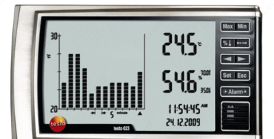 testo 623 — прибор точного измерения температуры и влажности с функцией тренда