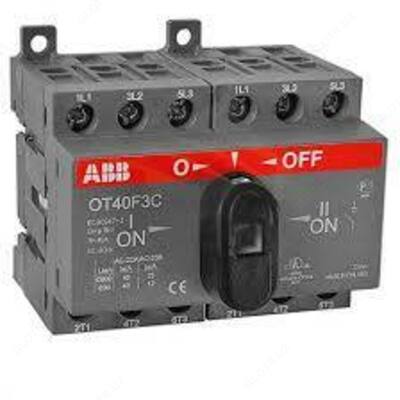 Реверсивный рубильник OT40F3C 40А 3п реверс. (на DIN-рейку)