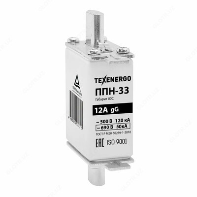 Плавкая вставка ППН 33 12А габарит 00С