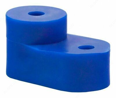 Изолятор угловой для "О" шины синий