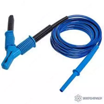 WAPRZ1X8BUKRO15KV — провод измерительный 1,8м с разъемом "банан" и зажимом "крокодил" 15кВ голубой