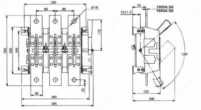 Разъединитель РЕ19-41-31120-00 УХЛ3 1000А