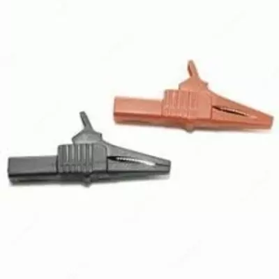 PTL909-5 — зажим-насадка типа «крокодил» 1000 В / 12 А (цвета: красный / черный)