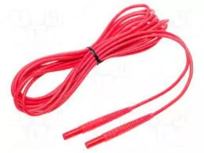 WAPRZ005REBB — провод измерительный 5м с разъемами "банан" красный