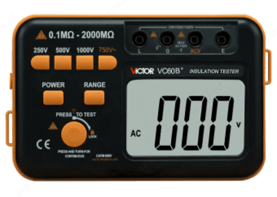 Victor VC60B+ — измеритель сопротивления изоляции