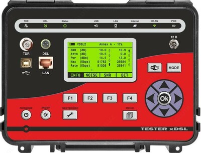 TESTER ADSL — анализатор ADSL с рефлектометром