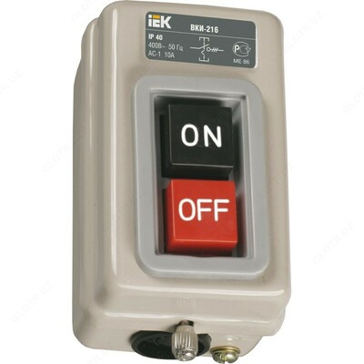 Выключатель кнопочный ВКИ-216 3р 10А 230/400В IP40 ИЭК