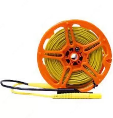 WAPRZ050YEBBSZЕ — провод измерительный 50м на катушке экранированный с разъёмами "банан" жёлтый