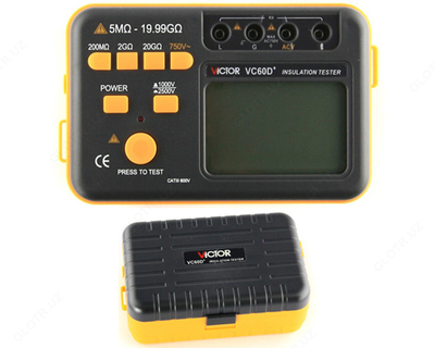 Victor VC60D+ — измеритель сопротивления изоляции