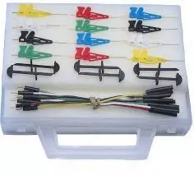 6800-12 — комплект микрозажимов с проводами в пластиковом кейсе