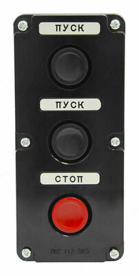 Пост кнопочный ПКЕ 112-3 У3 IP40 (пластик)