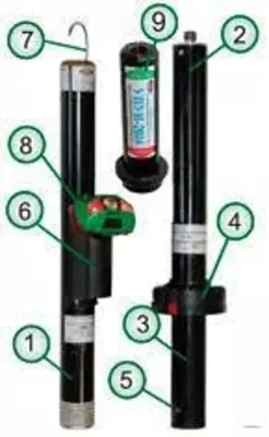 УВНК-10Б — указатель высокого напряжения комбинированный (с курсовым фонарем VONATEX)