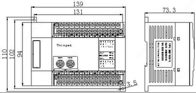 Программируемый логический контроллер plc XC3 серии micro plc XC3-32R-E