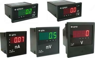 Приборы щитовые цифровые электроизмерительные ЩП02, ЩП72, ЩП96, ЩП120